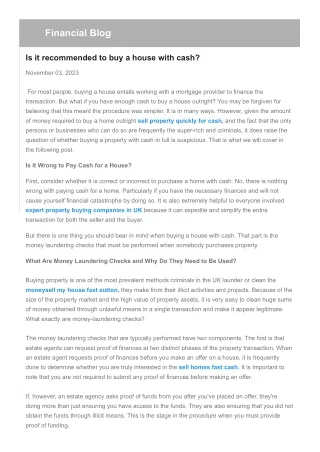 financial blog