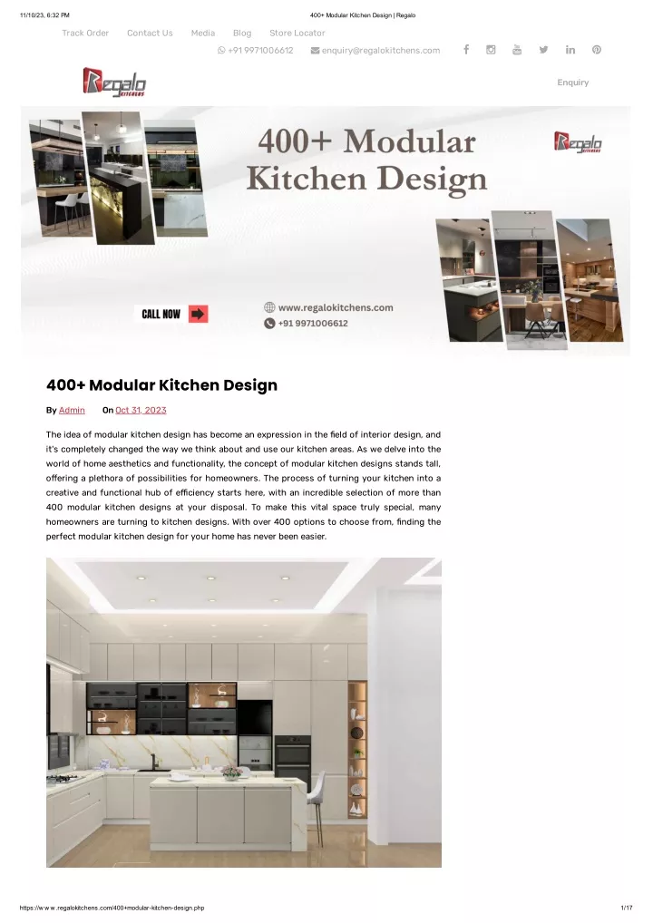 PPT - 400 Modular Kitchen Design PowerPoint Presentation, free download ...