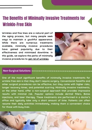 Treatments to Reduce Your Wrinkles