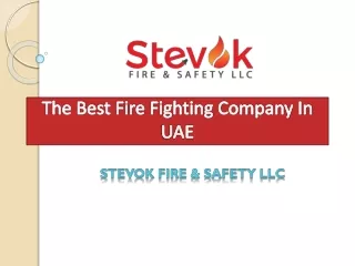 The Best Fire Fighting Company In UAE