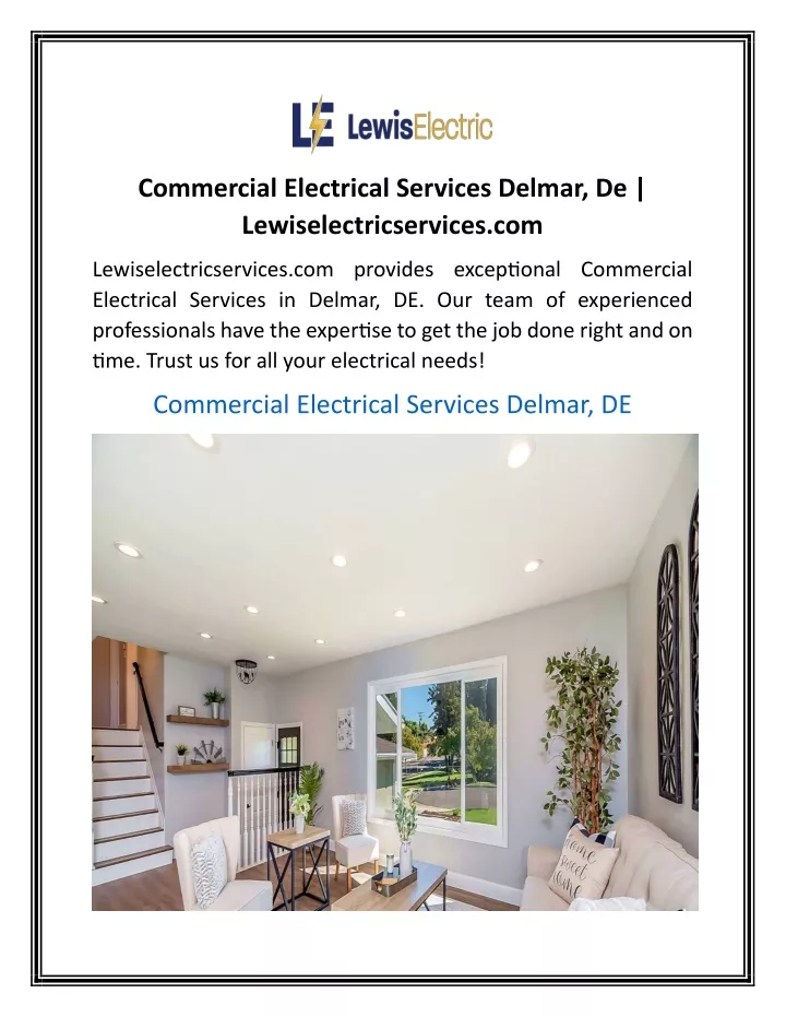 commercial electrical services delmar