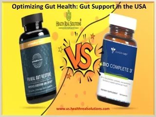 Optimizing Gut Health Gut Support in the USA