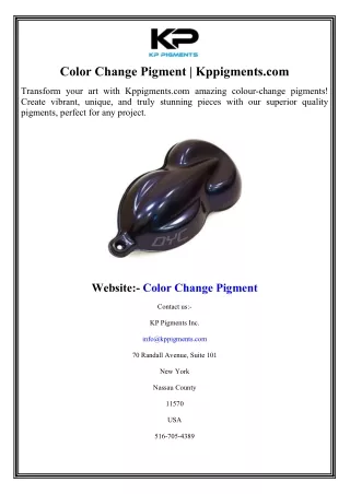 color change pigment kppigments com