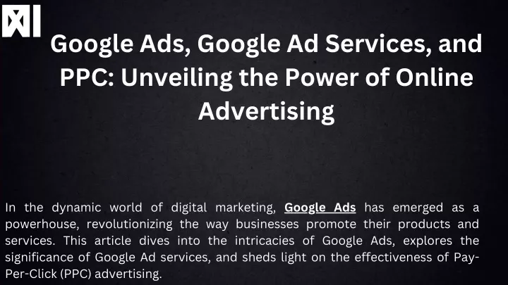 google ads google ad services and ppc unveiling