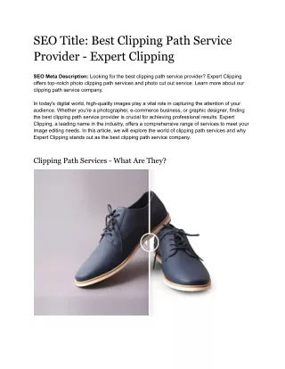 seo title best clipping path service provider