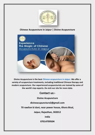 chinese acupuncture in jaipur divine acupuncture
