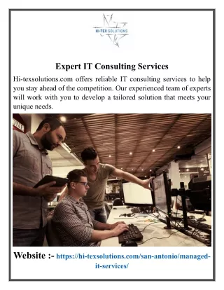Expert IT Consulting - Services