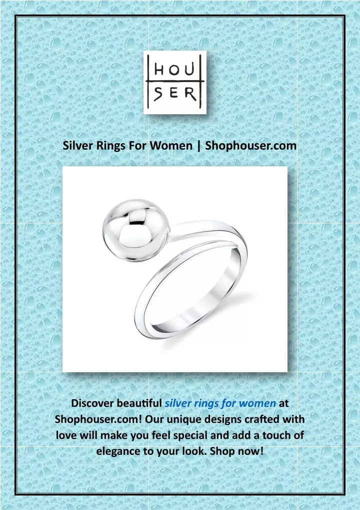silver rings for women shophouser com