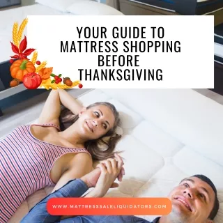 Your Guide to Mattress Shopping Before Thanksgiving
