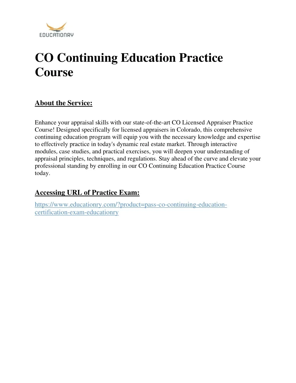PPT - CO Continuing Education Practice Course PowerPoint Presentation ...