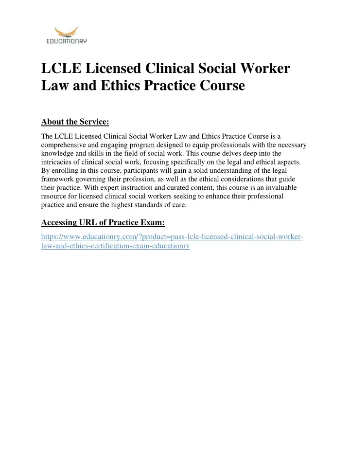lcle licensed clinical social worker