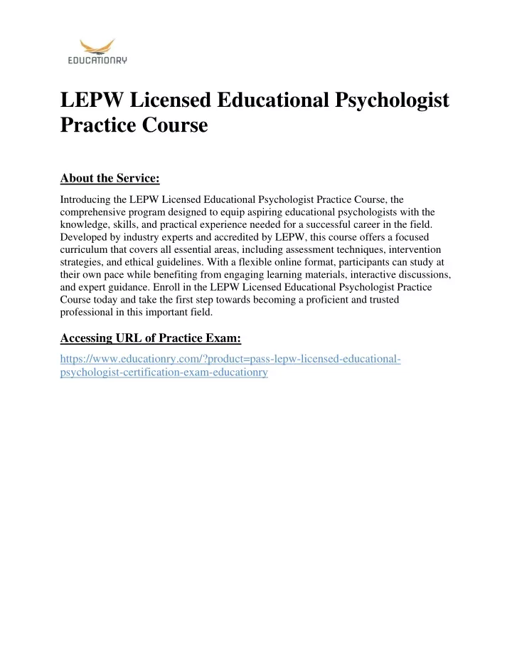 lepw licensed educational psychologist practice