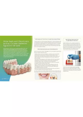 Browsing for the best Implant Dentistry Eau Claire | Trimbledental.com