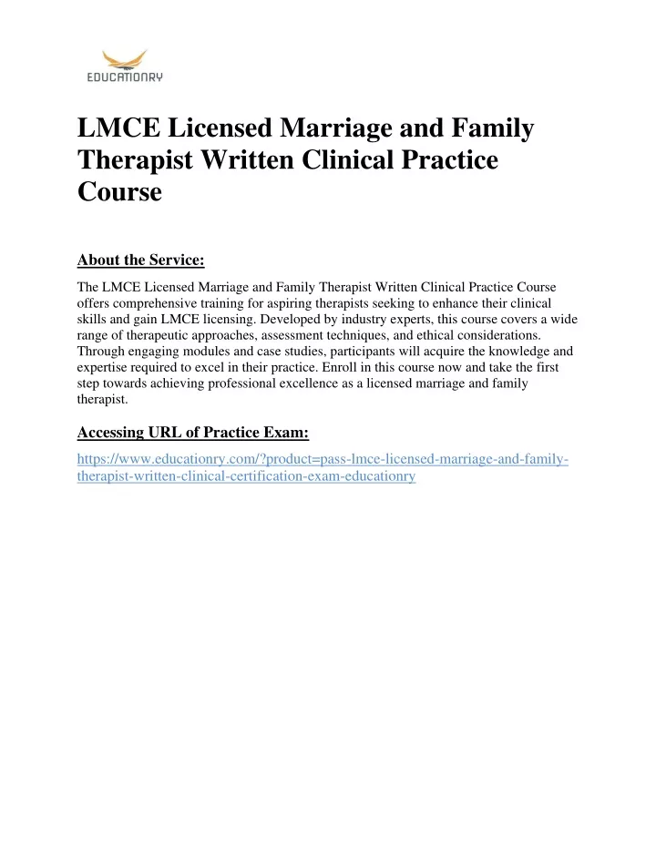 lmce licensed marriage and family therapist