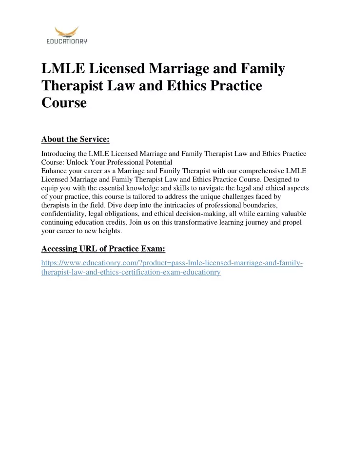 lmle licensed marriage and family therapist