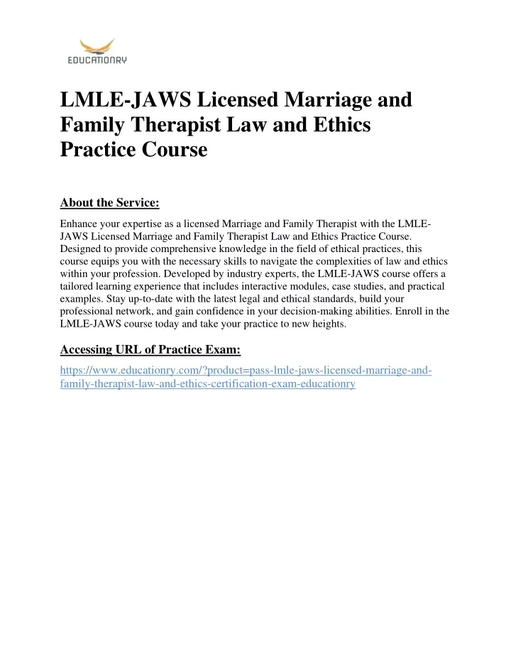 lmle jaws licensed marriage and family therapist
