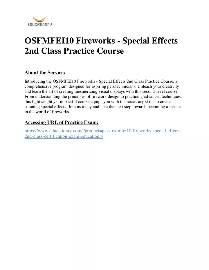 osfmfei10 fireworks special effects 2nd class