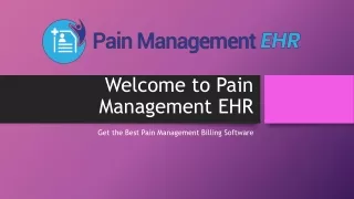 Latest Pain Management Billing Software Service Provider