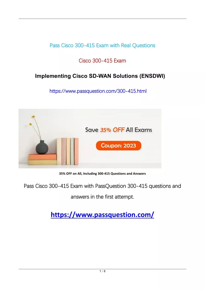 pass pass cisco cisco 300 415