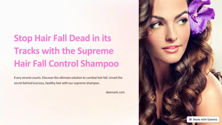 stop hair fall dead in its tracks with