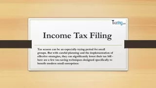income t ax filing