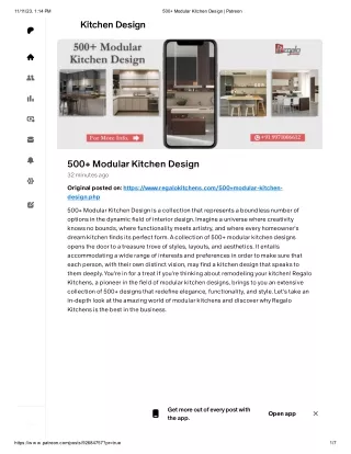 500  Modular Kitchen Design