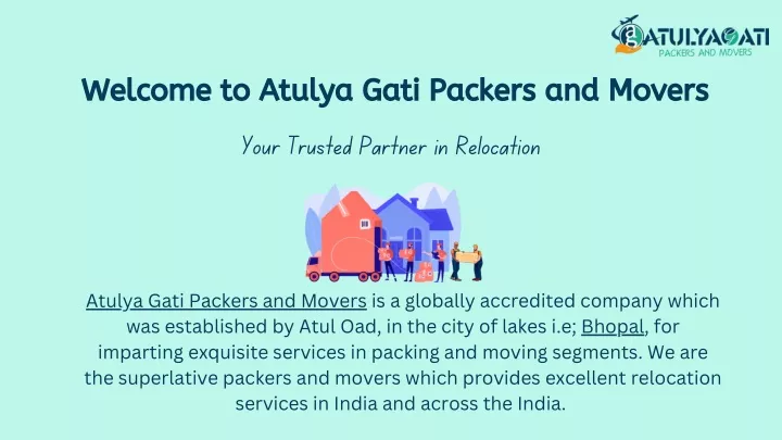 welcome to atulya gati packers and movers