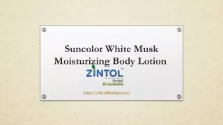 Suncolor White Musk Moisturizing Body Lotion