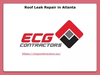 Roof Leak Repair in Atlanta