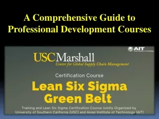 A Comprehensive Guide to Professional Development Courses