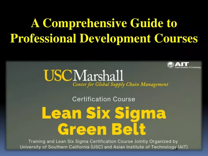a comprehensive guide to professional development