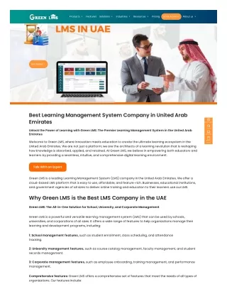 Best Learning Management System Company in United Arab Emirates