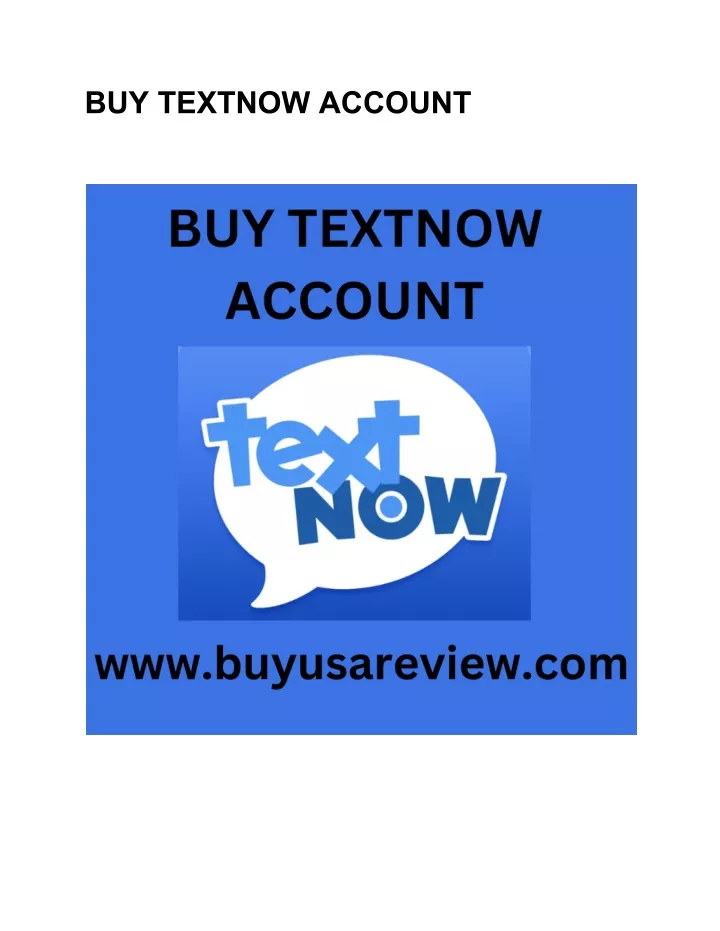 buy textnow account