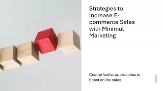 Strategies to Increase E-commerce Sales with Minimal Marketing_