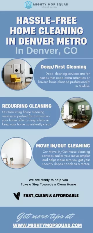 House Cleaning Services in Denver, CO | Mighty Mop Squad