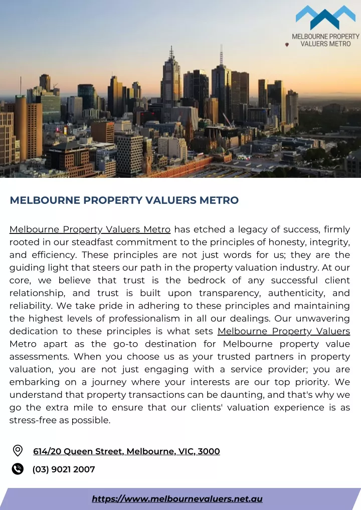 melbourne property valuers metro