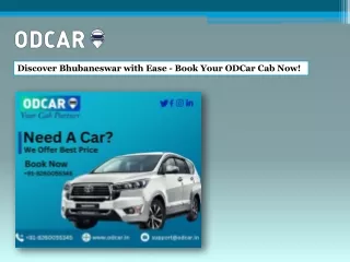 Discover Bhubaneswar with Ease - Book Your ODCar Cab Now!