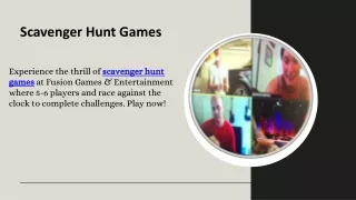 scavenger hunt games