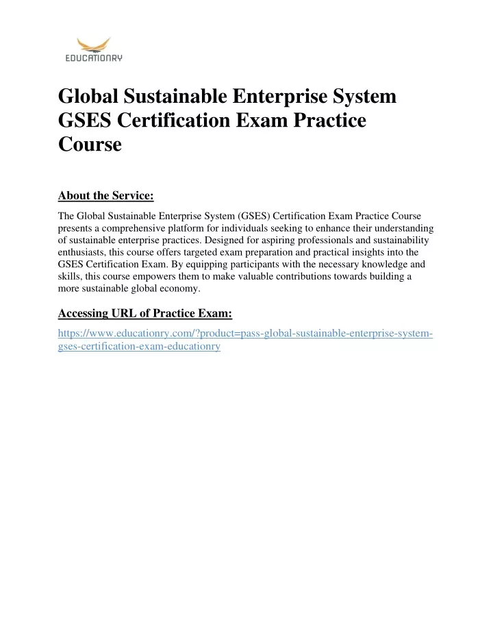 global sustainable enterprise system gses