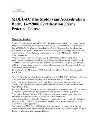 moldac the moldavian accreditation body 149 2006