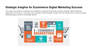 Strategic Insights for Ecommerce Digital Marketing Success