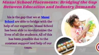 Masai School Placements: Bridging the Gap Between Education and Industry Demands