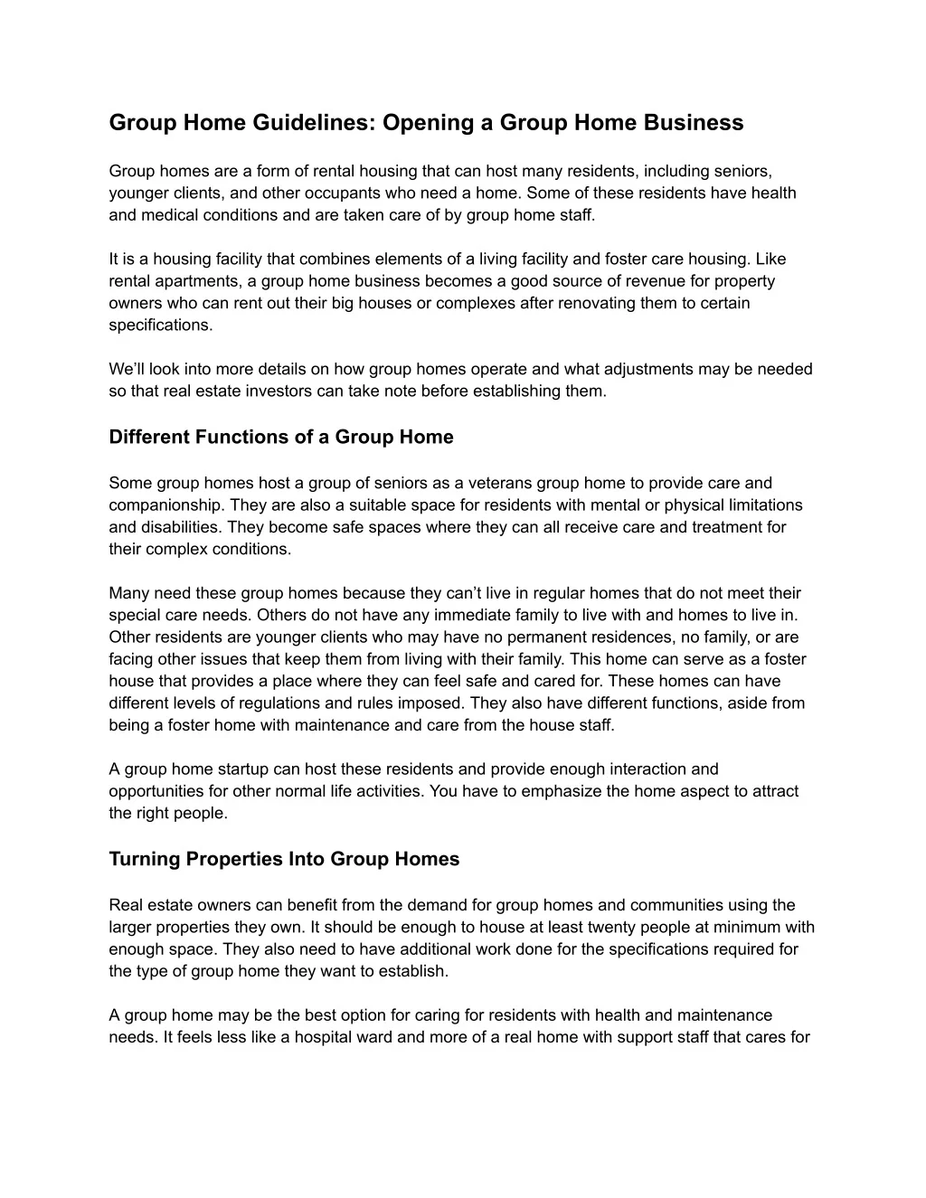 PPT - Group Home Guidelines_ Opening a Group Home Business PowerPoint ...
