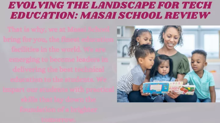 evolving the landscape for tech education masai