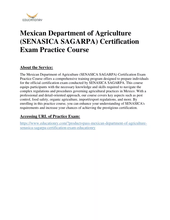 mexican department of agriculture senasica