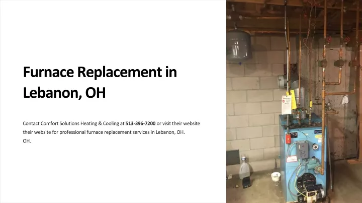 furnace replacement in lebanon oh