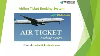 PPT - Online Air Ticket Booking System PowerPoint Presentation, free ...