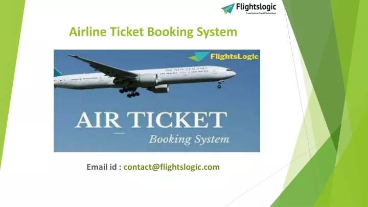 airline ticket booking system