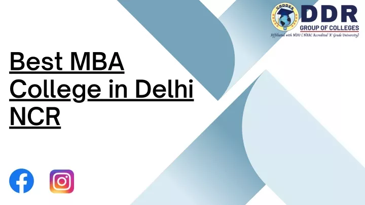 best mba college in delhi ncr