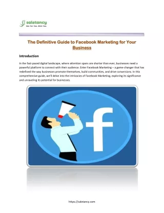 The Definitive Guide to Facebook Marketing for Your Business